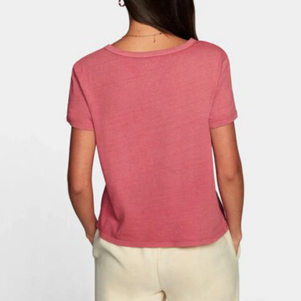 RVCA Women's Big Slim Crew Lifestyle Tops RVCA Women's Big Slim Crew Lifestyle Tops