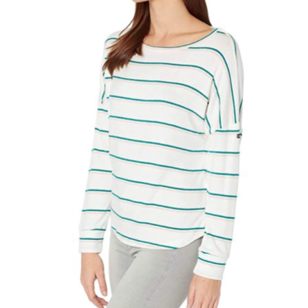 Roxy Women's Holiday Everyday Stripe Long Sleeve Shirt Roxy Women's Holiday Everyday Stripe Long Sleeve Shirt