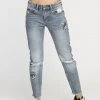 RVCA Women's Kewl Kid Mid Rise Narrow Jeans