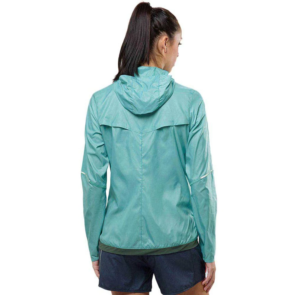 Windbreakers & Raincoats Salomon Women's Agile Wind Print Hoodie Windbreakers & Raincoats Salomon Women's Agile Wind Print Hoodie
