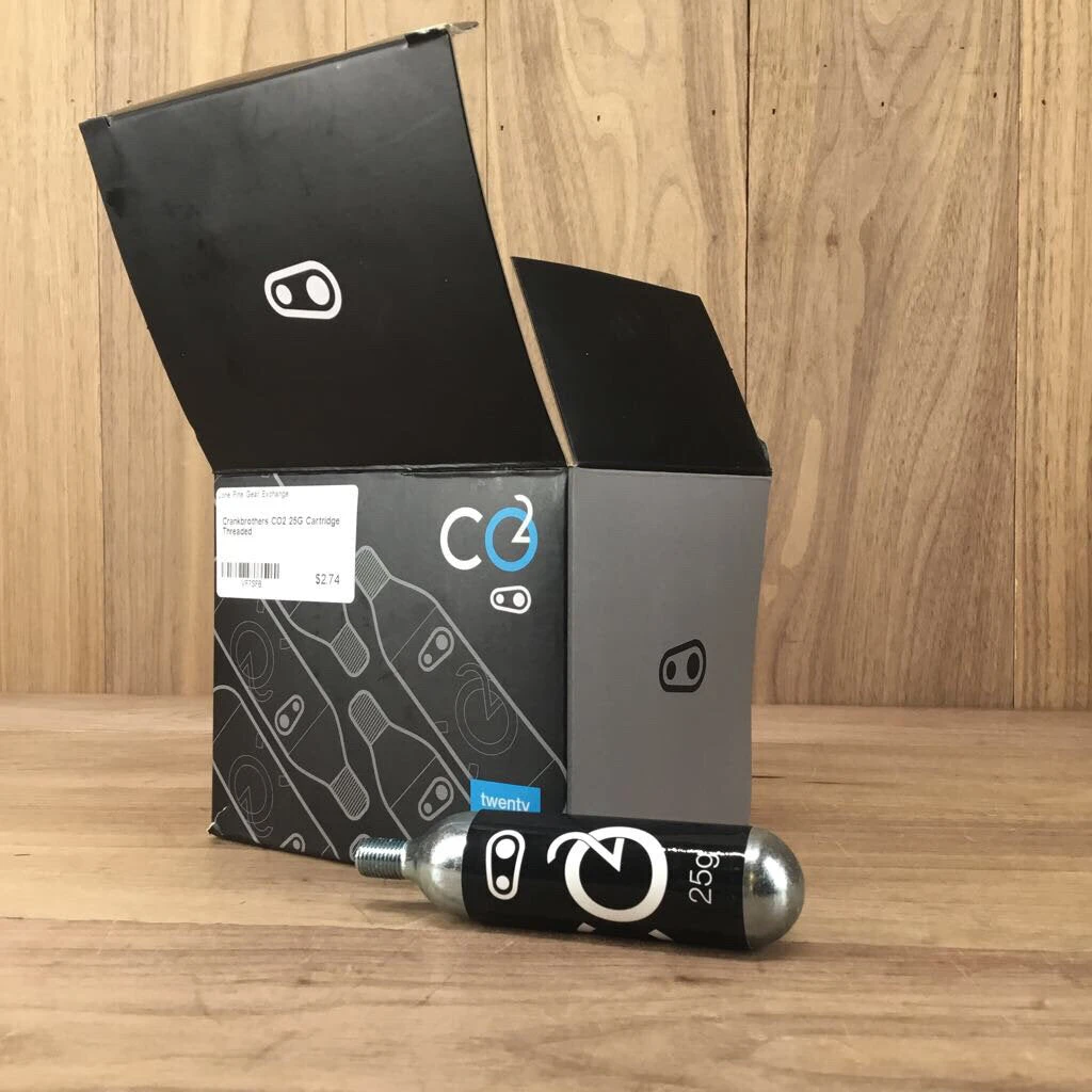 Lone Pine Gear Exchange Bike Crankbrothers CO2 25G Cartridge Threaded Lone Pine Gear Exchange Bike Crankbrothers CO2 25G Cartridge Threaded