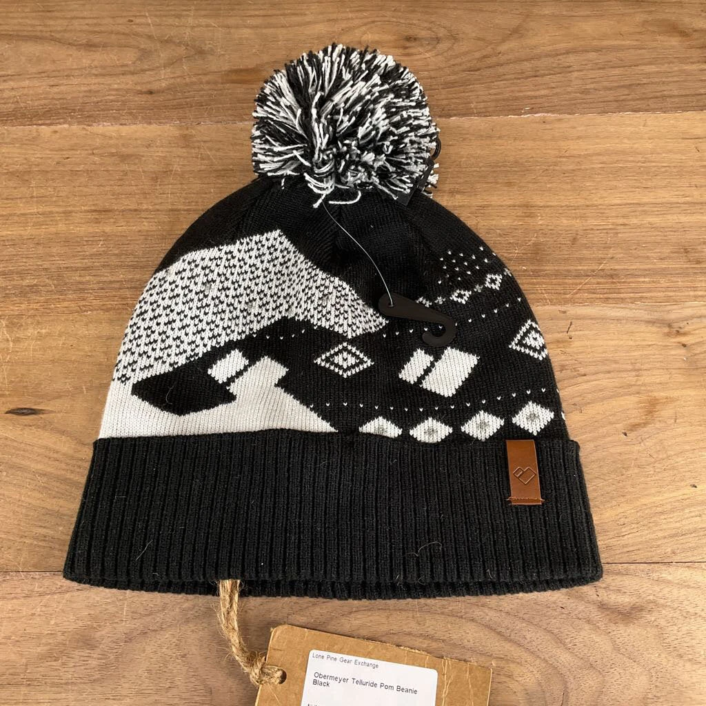Obermeyer Telluride Pom Beanie Winter Headwear Obermeyer Telluride Pom Beanie Winter Headwear