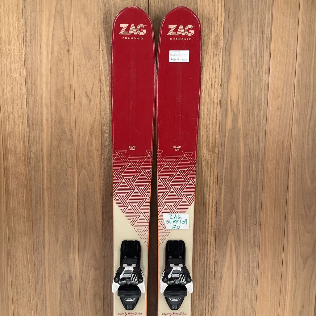 Ski Zag Slap 104 W/ Salomon Warden 11 Bindings Ski Zag Slap 104 W/ Salomon Warden 11 Bindings