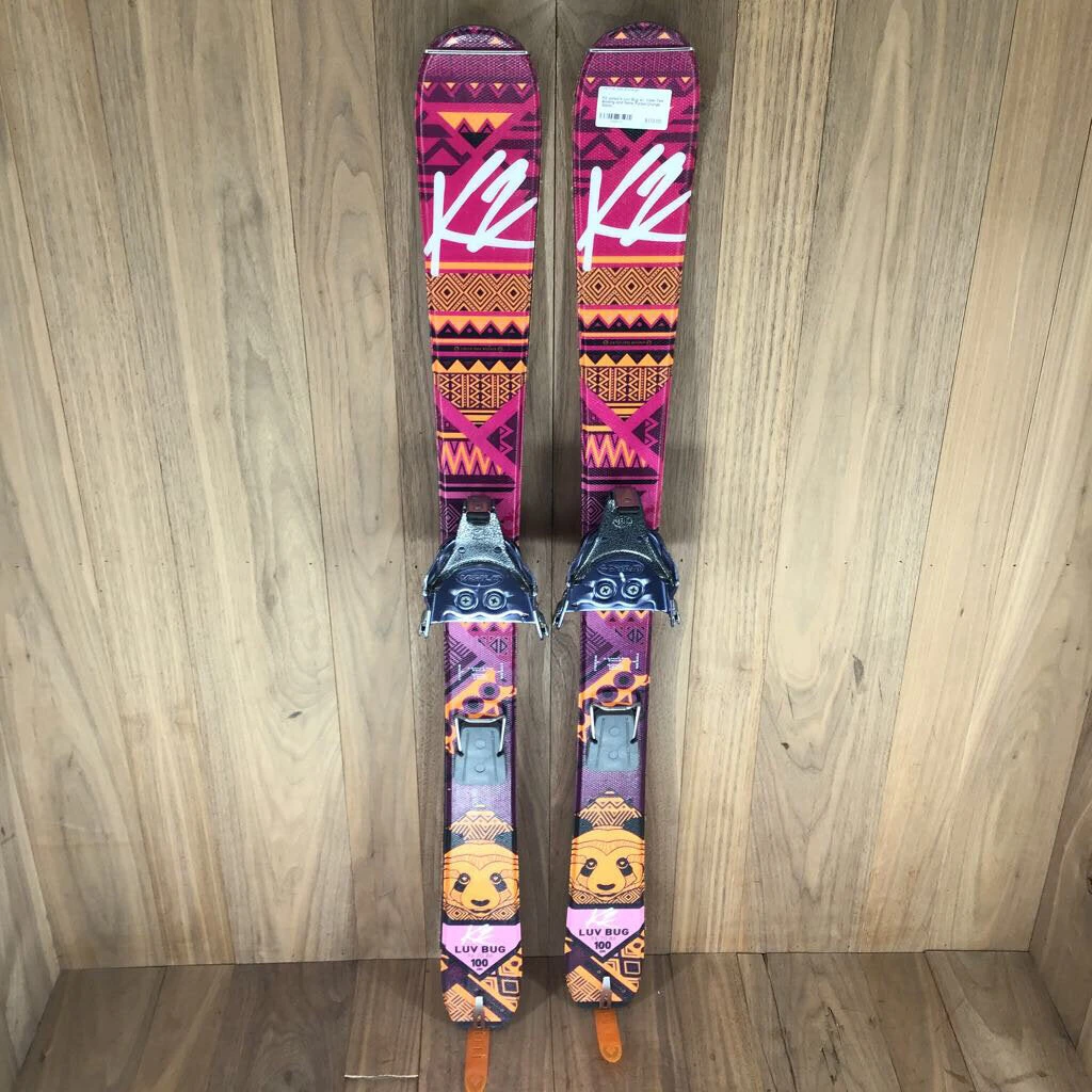 K2 Junior's Luv Bug W/ Voile Tele Binding And Skins Skis K2 Junior's Luv Bug W/ Voile Tele Binding And Skins Skis