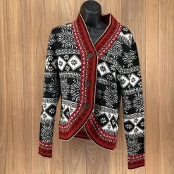 Lifestyle Tops Icelandic Design Women's Button Up Acrylic Sweater