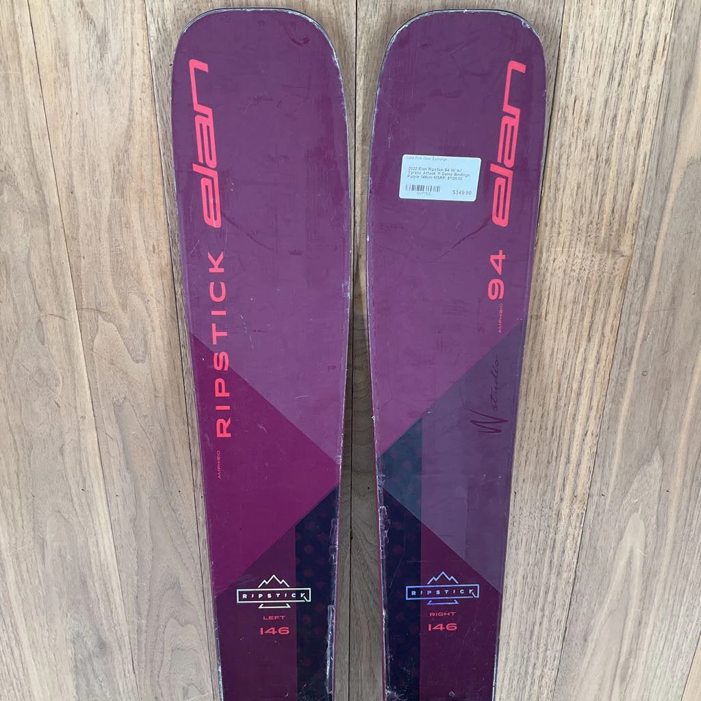 2022 Elan Ripstick 94 W W/ Tyrolia Attack 11 Demo Bindings Ski 2022 Elan Ripstick 94 W W/ Tyrolia Attack 11 Demo Bindings Ski