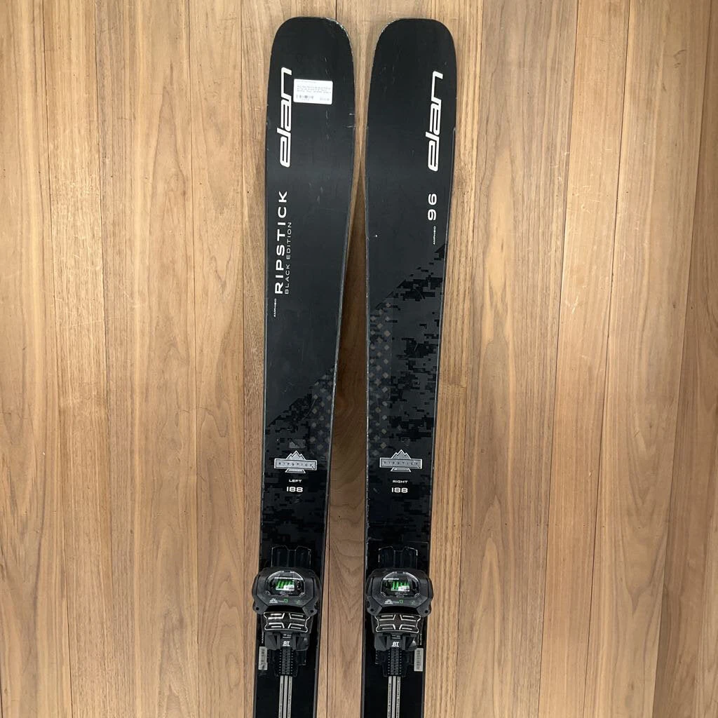 2022 Elan Ripstick 96 Black Edition W/ Tyrolia Attack 13 AT Demo Bindings Ski 2022 Elan Ripstick 96 Black Edition W/ Tyrolia Attack 13 AT Demo Bindings Ski