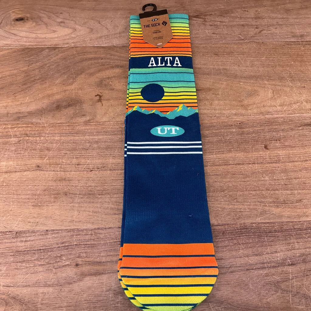 The Sock Lone Rock Alta Logo Sock Ski Socks The Sock Lone Rock Alta Logo Sock Ski Socks