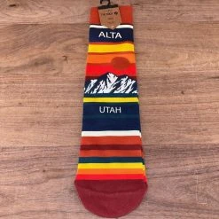 The Sock Lone Rock Alta Logo Sock Ski Socks 2 The Sock Lone Rock Alta Logo Sock Ski Socks