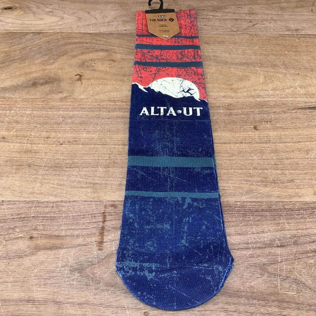 The Sock Lone Rock Alta Logo Sock Ski Socks The Sock Lone Rock Alta Logo Sock Ski Socks