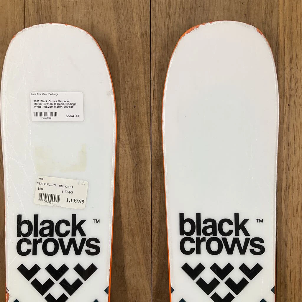 2022 Black Crows Serpo W/ Marker Griffon Demo Bindings 2022 Black Crows Serpo W/ Marker Griffon Demo Bindings