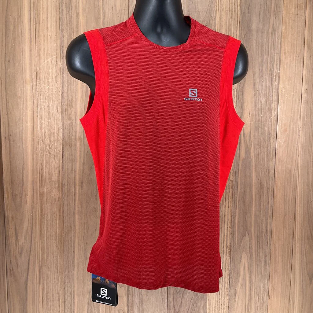 Lifestyle Tops Salomon Men's Trail Runner Sleeveless Tee Shirt Lifestyle Tops Salomon Men's Trail Runner Sleeveless Tee Shirt