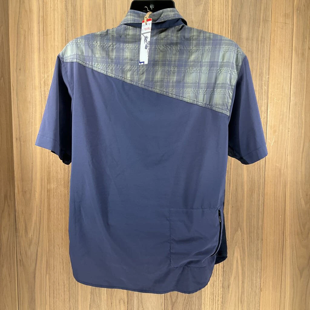 Bike Club Ride Men's Cycling Button-Up Short Sleeve Shirt Bike Club Ride Men's Cycling Button-Up Short Sleeve Shirt